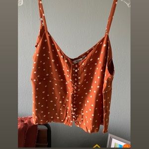 Madewell tank top with buttons down the front